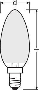 Osram LED STAR CLAS B 25 FR 2.5 W/2700 K E14 15000h 3