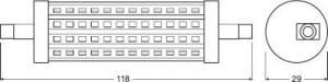 Osram LED STAR Line 118.0 mm 100 12.5W/2700K R7s 15000h 5