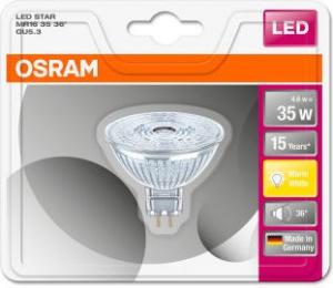 Osram LED STAR MR16 35 36° 4.6W/2700K GU5.3 15000h 6