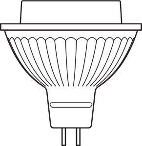 Osram LED STAR MR16 12 V 50 36° 7.2W/2700K GU5.3 15000h 4