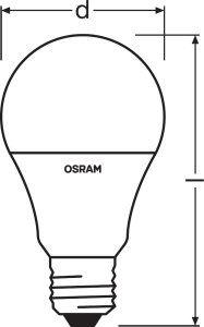 Osram LED STAR+ CLAS A 60 FR 9W/2700K E27 25000h 6