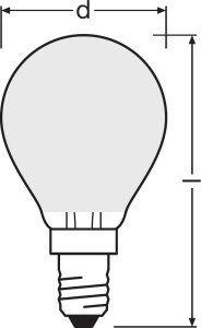 Osram OSRAM CLAS A 40 FR 5W/4000K E14 15000h 2