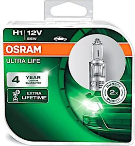 Osram OSRAM autožárovka H1 ULTRA LIFE 12V 55W P14,5s (Duo-Box) 1