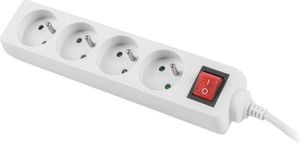 Listwa zasilająca Lanberg PS1 4 gniazda 1.5 m biała (PS1-04E-0150-W) 2