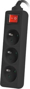 Listwa zasilająca Lanberg 3 gniazd 1.5 m czarna (PS1-03E-0150-BK) 3