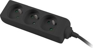 Lanberg 1.5m, czarna, 3 gniazda, kabel wykonany z pełnej miedzi -PS0-03E-0150-BK 4