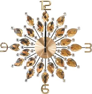 JVD Zegar ścienny z kryształkami HT54 średnica 49 cm 1