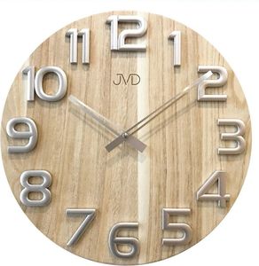 JVD Zegar ścienny Drewniany, średnica 40 cm HT97.2 1