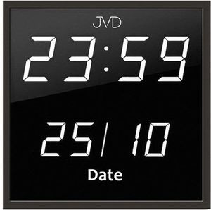 JVD Zegar ścienny LED Cyfry 5,8 cm Data 28x28 cm 1