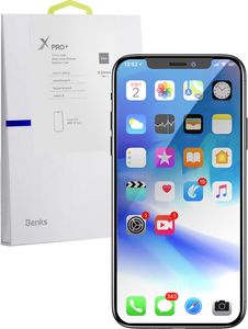 Benks Szkło hartowane X PRO dla iPhone XS MAX czarne, przezroczyste 2