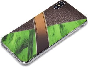 Etui Slim Art IPHONE XS MAX pattern printing kawowo-zielony 4