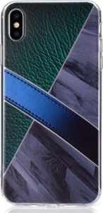 Etui Slim Art IPHONE XS MAX pattern printing zielono-szary 2