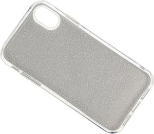 Etui Glitter IPHONE XR srebrne 3
