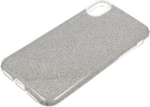 Etui Glitter IPHONE XR srebrne 4