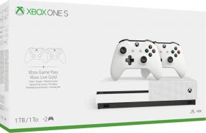 Microsoft Xbox One S 1TB biała + drugi PAD 234-00607-234-00607 1