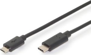 Kabel USB Digitus USB-C - microUSB 3 m Czarny (AK-300137-030-S) 1