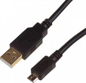 Kabel USB Digitus USB-A - microUSB 1 m Czarny (DK-300161-010-E) 1