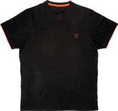 Fox Black / Orange Brushed Cotton T-Shirt - roz. XL (CPR732) 1
