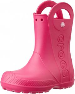 Crocs Kalosze dziecięce Handle Rain Boot candy pink r. 28 (12803) 1