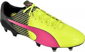 Puma Buty piłkarskie evoSPEED 5.5 Tricks FG M żółto-czarne r. 44 (10359601) 1