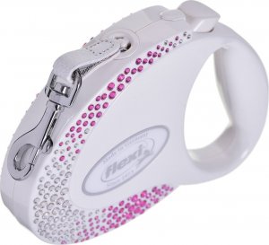 Flexi FLEXI SMYCZ GLAM M / ROZM.M COMPOSITION Mother of pearl BIAŁY 4