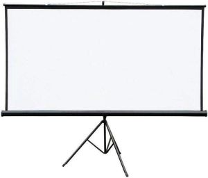 Ekran do projektora 4World Ekran projekcyjny na stojaku 4World 08443 (rozwijane ręcznie; 16:9; 100,0") 1