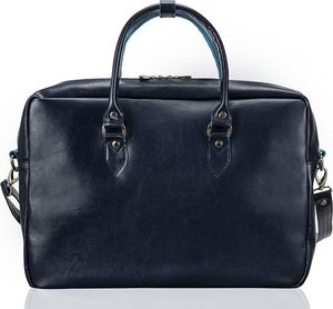 Torba FeliceGold Damska skórzana torba na laptopa RUBY granatowa 3