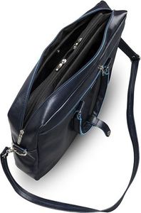 Torba FeliceGold Damska skórzana torba na laptopa RUBY granatowa 7