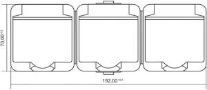 Karlik Gniazdo potrójne Junior z/u brązowy (4GHE-3d) 2