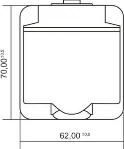 Karlik Gniazdo pojedyncze z/u Junior popielaty grafitowy (30GHE-1) 2
