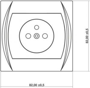 Karlik Gniazdo pojedyncze Logo b/u biały (LGP-1) 6