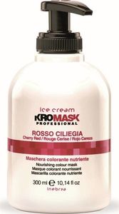 Inebrya Ice Cream Kromask Professional Castano Rosso Ciliegia maska do każdego rodzaju włosów Cherry Red 300ml 1