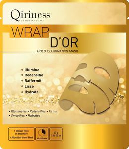 Qiriness Wrap D'Or Maska rozświetlająca z 24K złotem 27g 1