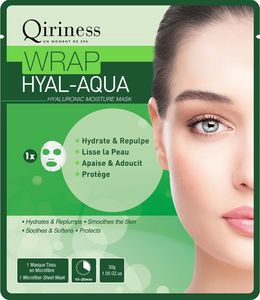Qiriness Wrap Hyal-Aqua Maska nawilżająca z kwasem hialuronowym 30g 1