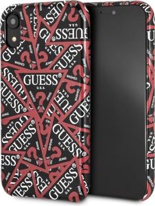 Guess Guess GUHCI61PMPTBK iPhone Xr black /czarny hardcase Triangle All over 1