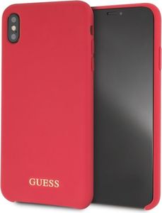 Guess Guess GUHCI65LSGLRE iPhone Xs Max red /czerwony hard case Silicone 1
