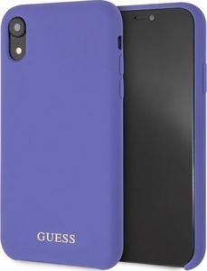 Guess Guess GUHCI61LSGLUV iPhone Xr purple /fioletowy hard case Silicone 1