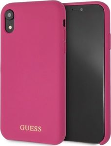 Guess Guess GUHCI61LSGLPI iPhone Xr pink /różowy hard case Silicone 1