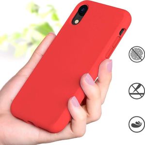 Hurtel Silicone Case elastyczne silikonowe etui pokrowiec iPhone XR czerwony 4