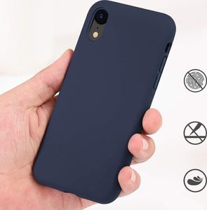 Hurtel Silicone Case elastyczne silikonowe etui pokrowiec iPhone XR ciemnoniebieski 3