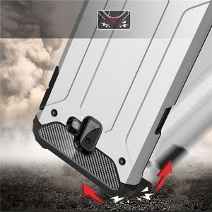 Hurtel Hybrid Armor pancerne hybrydowe etui pokrowiec Samsung Galaxy J6 Plus 2018 J610 srebrny 4