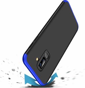 Hurtel 360 Protection etui na całą obudowę przód + tył Samsung Galaxy A6 Plus 2018 A605 czarno-niebieski 2