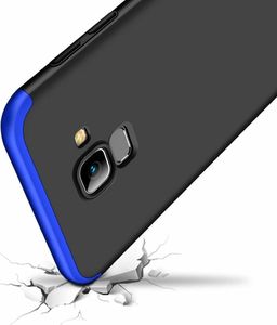 Hurtel 360 Protection etui na całą obudowę przód + tył Samsung Galaxy A6 2018 A600 czarno-niebieski 2