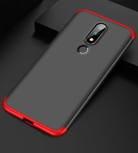 Hurtel 360 Protection etui na całą obudowę przód + tył Nokia 6.1 czarno-czerwony 3