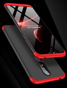 Hurtel 360 Protection etui na całą obudowę przód + tył Nokia 6.1 czarno-czerwony 6