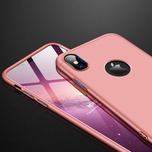 Hurtel 360 Protection etui na całą obudowę przód + tył iPhone XS Max różowy (logo hole) 2