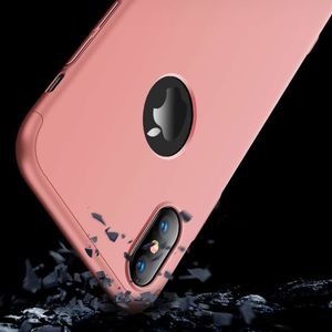 Hurtel 360 Protection etui na całą obudowę przód + tył iPhone XS Max różowy (logo hole) 3