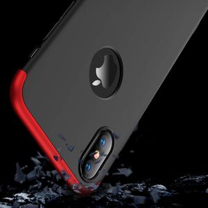 Hurtel 360 Protection etui na całą obudowę przód + tył iPhone XS Max czarno-czerwony (logo hole) 2