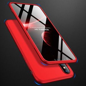 Hurtel 360 Protection etui na całą obudowę przód + tył iPhone XS Max czerwony (logo hole) 4