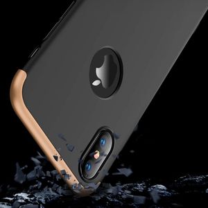 Hurtel 360 Protection etui na całą obudowę przód + tył iPhone XS Max czarno-złoty (logo hole) 5